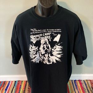 1987 Summer Camp Nightmare Horror Movie Shirt XXXL